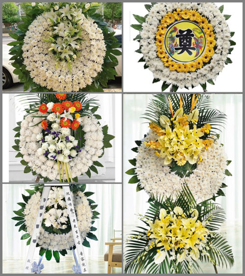山东青岛黄岛区大场镇青竹园村花圈速递